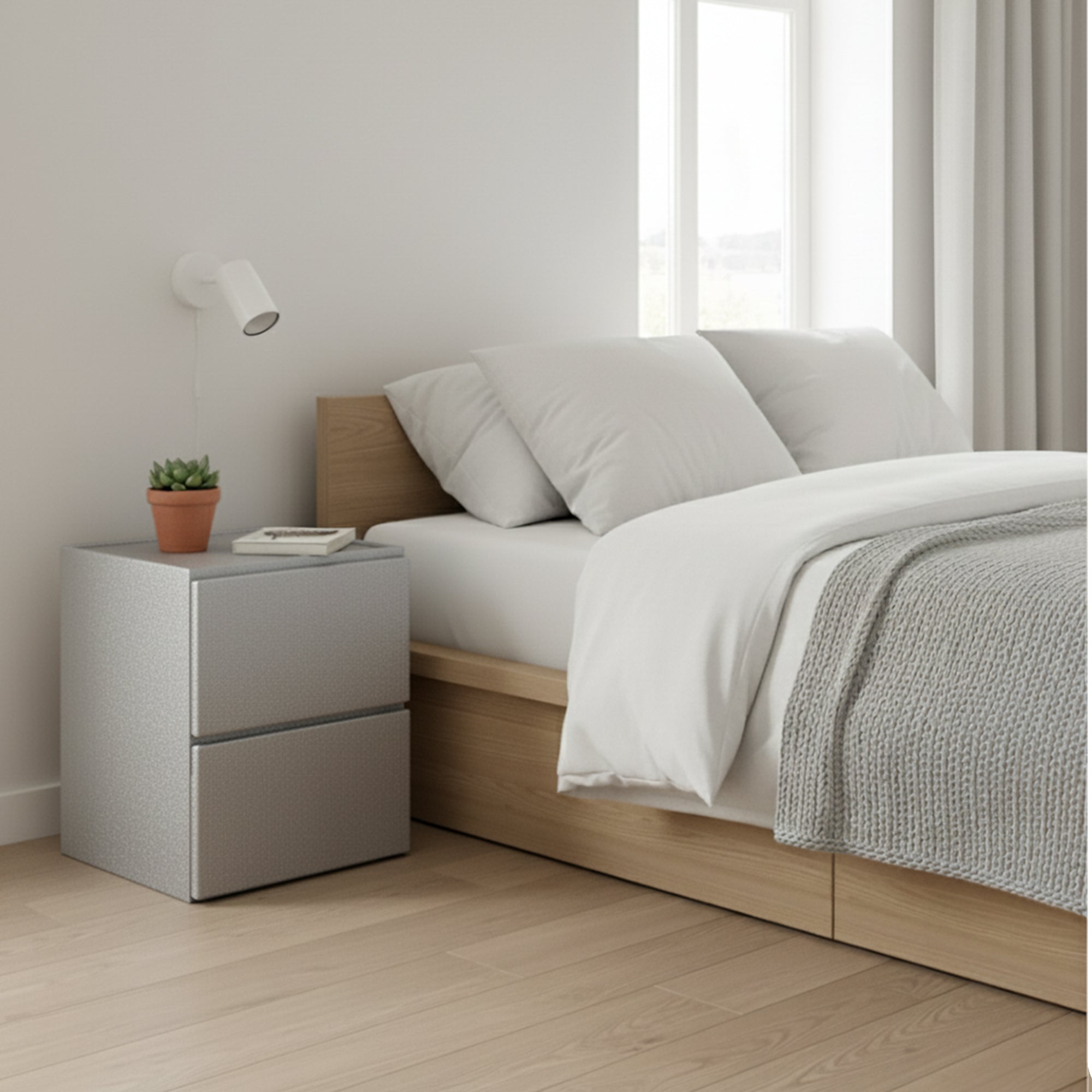 Nachtkastje Isa Zilver