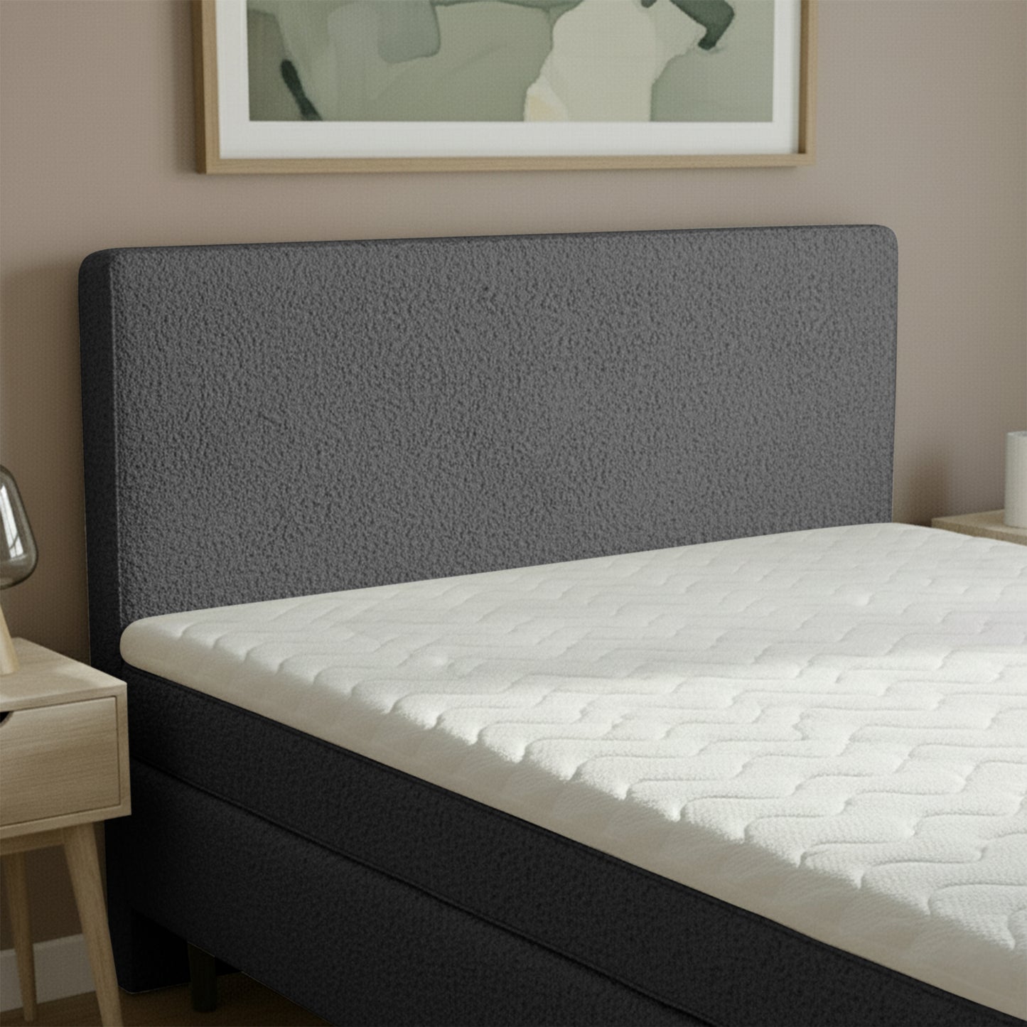 Boxspringset Pieter - Bouclé