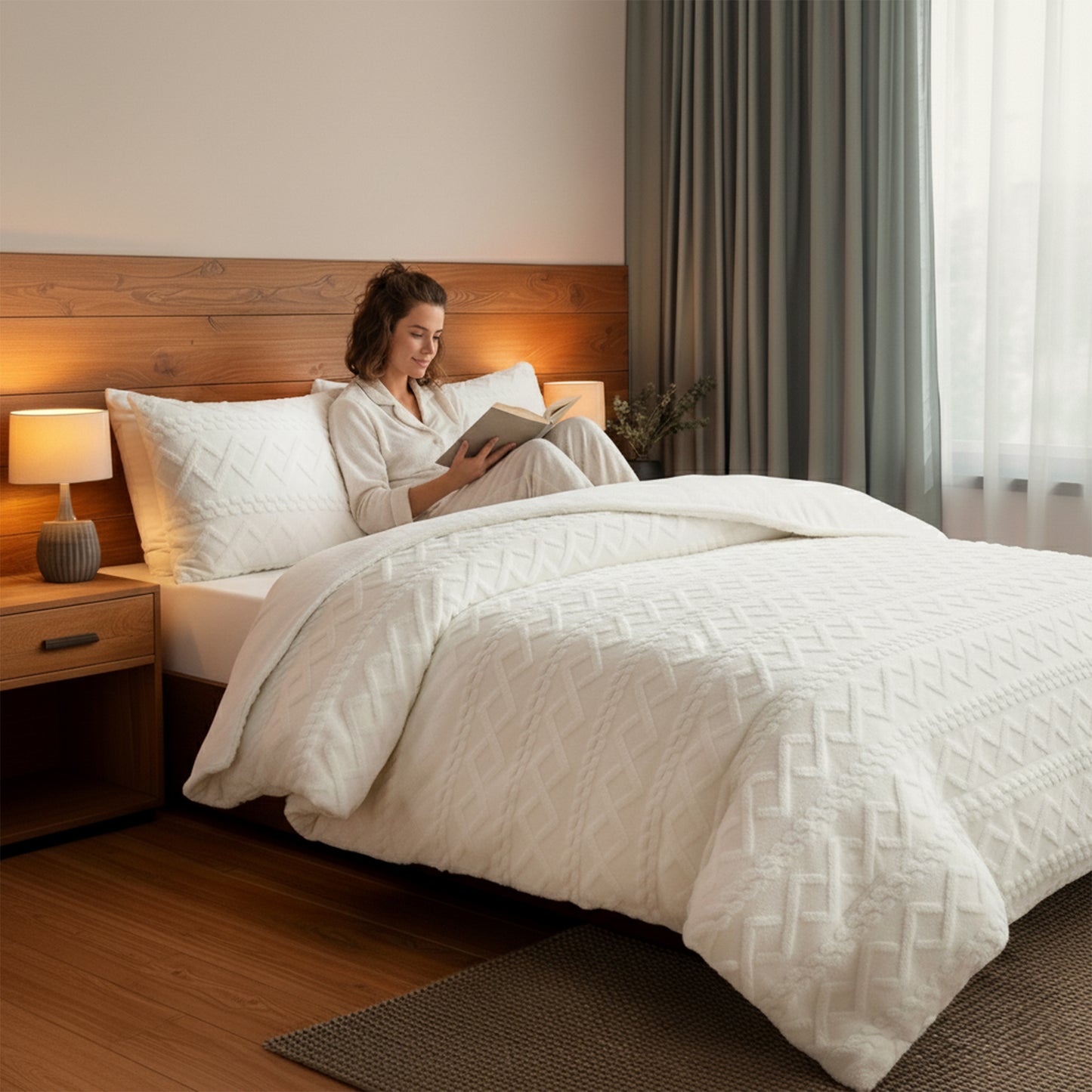 Quilt Cover set - Teddy Jacquard