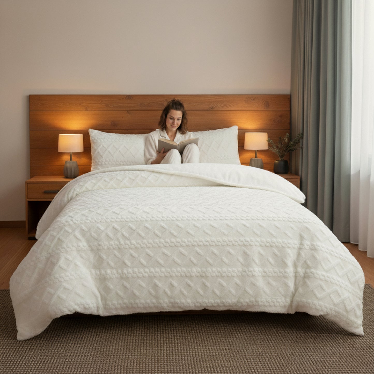 Quilt Cover set - Teddy Jacquard