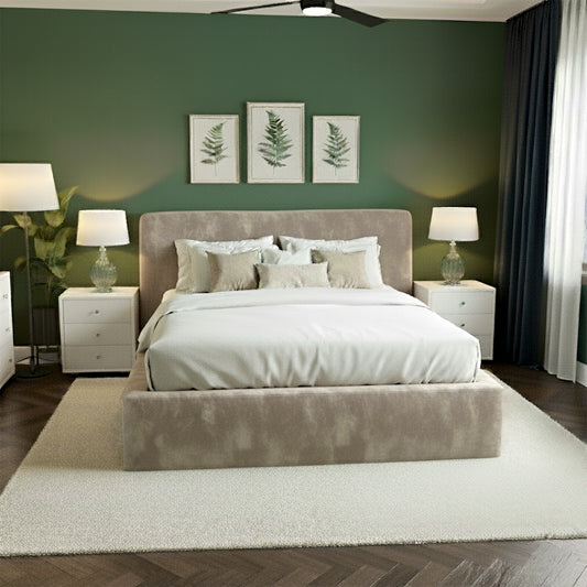 Metal Bed with Soft Frame