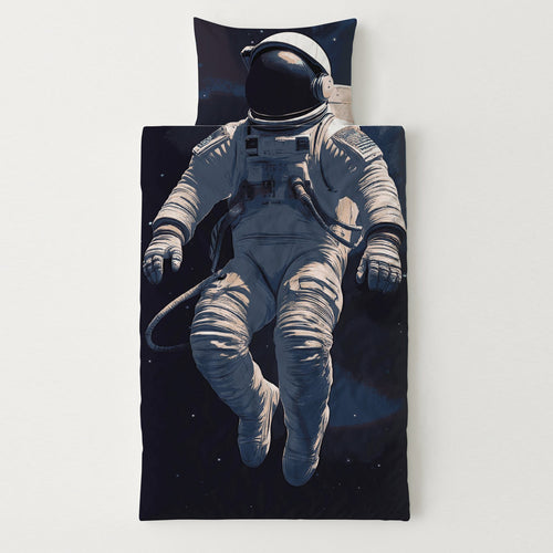 Interactief Kinderdekbed + Kussensloop Astronaut